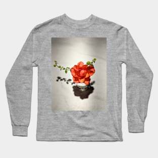 One Orange Flower Long Sleeve T-Shirt